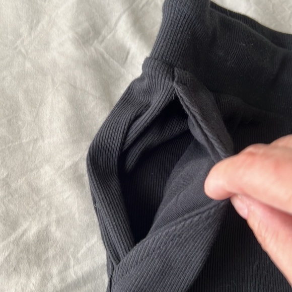 NWT Black Cotton Skirt with Pockets - Picture 4 of 6